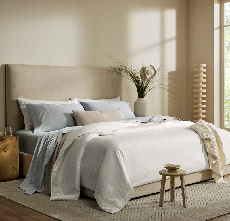 Percale Vintage Washed Sheet Set - Vintage Shore