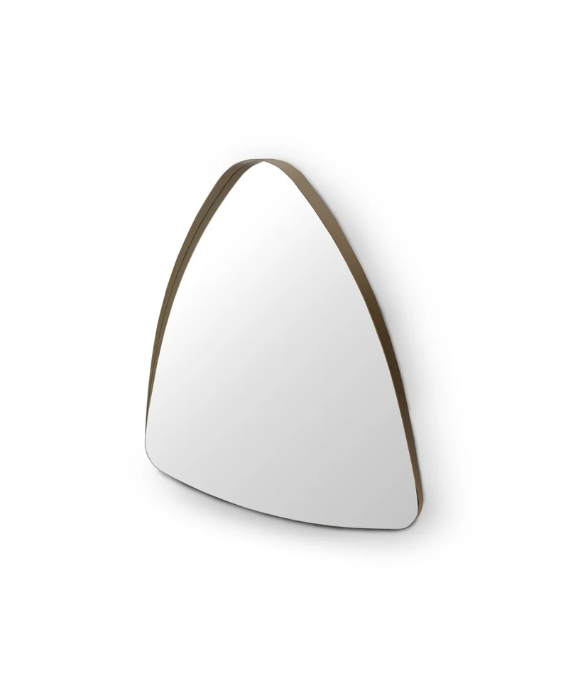 Casa Padrino Luxus Wandspiegel Messing / Grau 65 x 65 x H. 8 cm - Wandspiegel mit Spiegelglas - Moderne Wohnzimmer Möbel - Luxus Qualität
