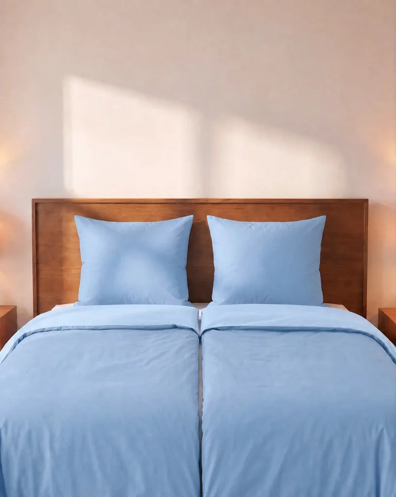 Zelesta Comfort Uni Nahtlose Bettdecke - Eisblau