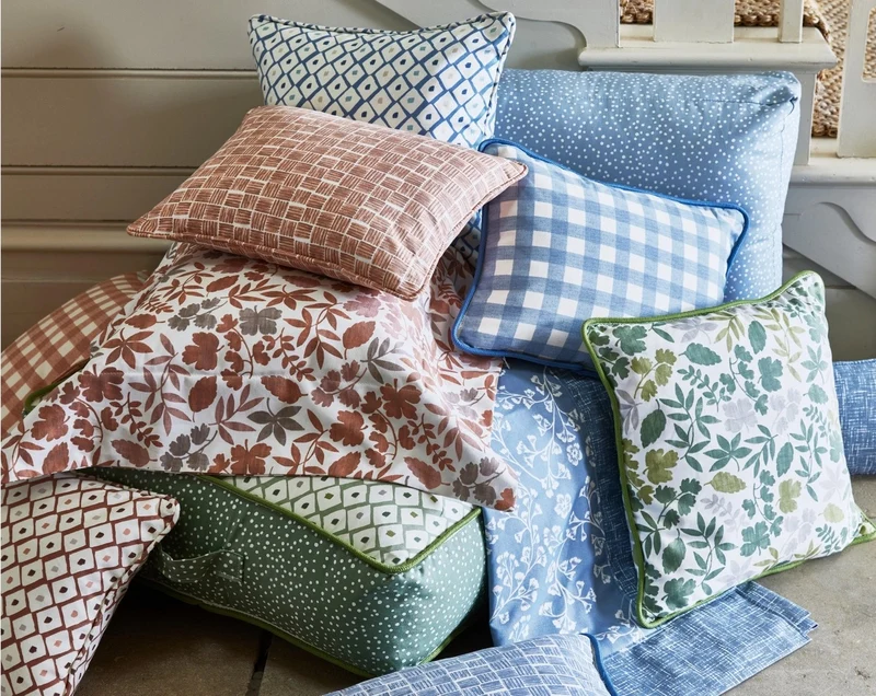Baumwollstoff Tiny Gingham - denim