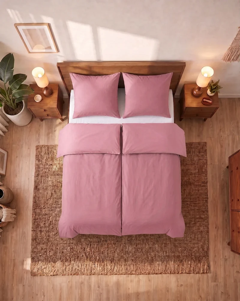 Zelesta Comfort Uni Nahtlose Bettdecke - Altrosa
