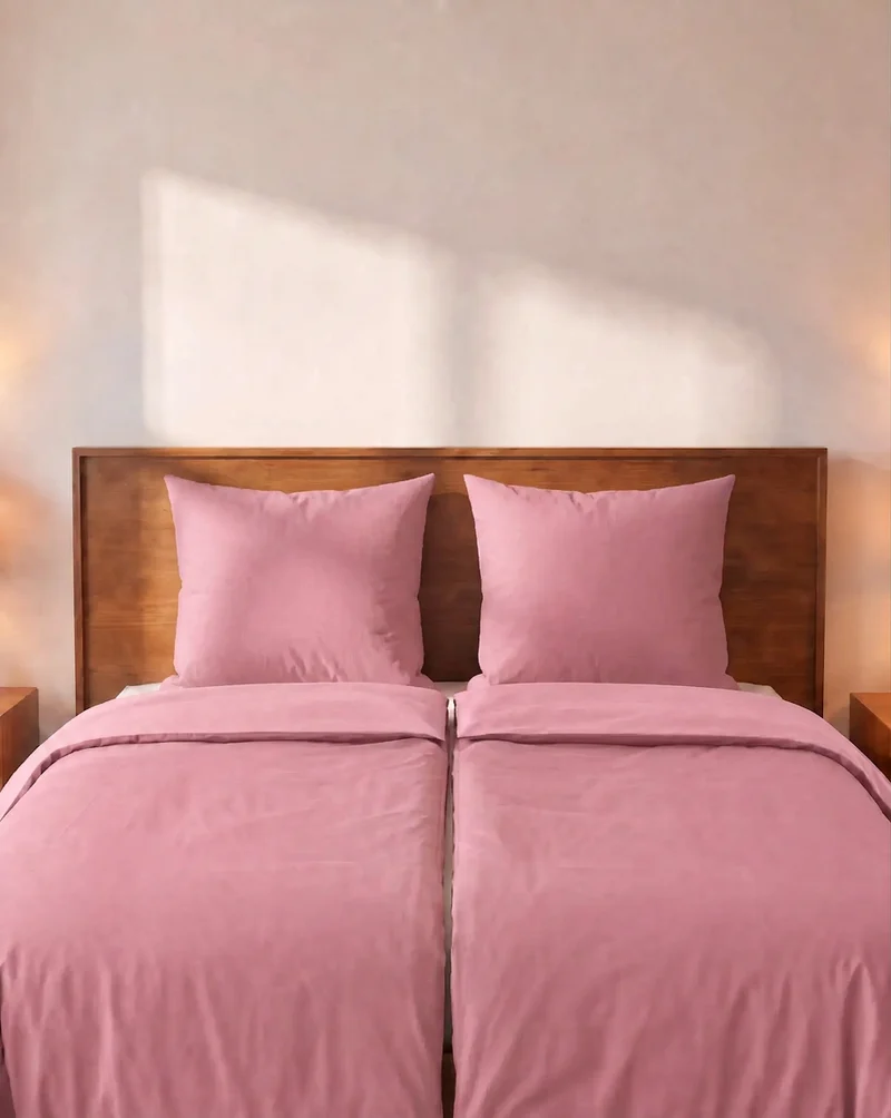 Zelesta Comfort Uni Nahtlose Bettdecke - Altrosa