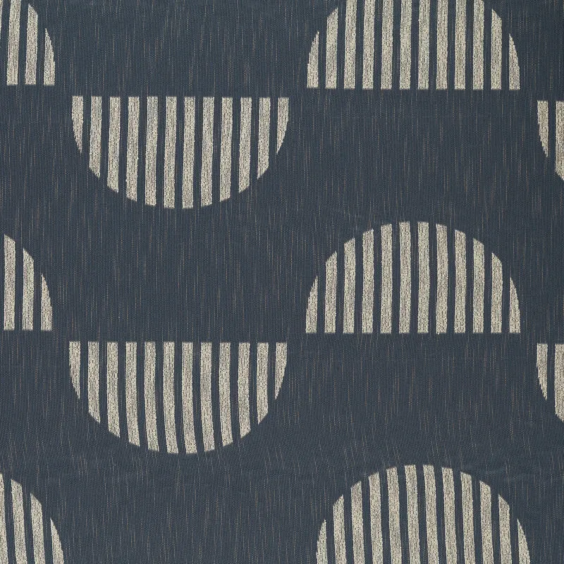 Gardinenstoff Bouclé Circles - midnight 302 cm