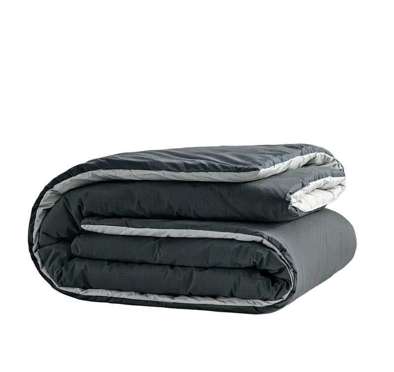 Zelesta Comfort Duo Nahtlose Bettdecke - Grau & Anthrazit