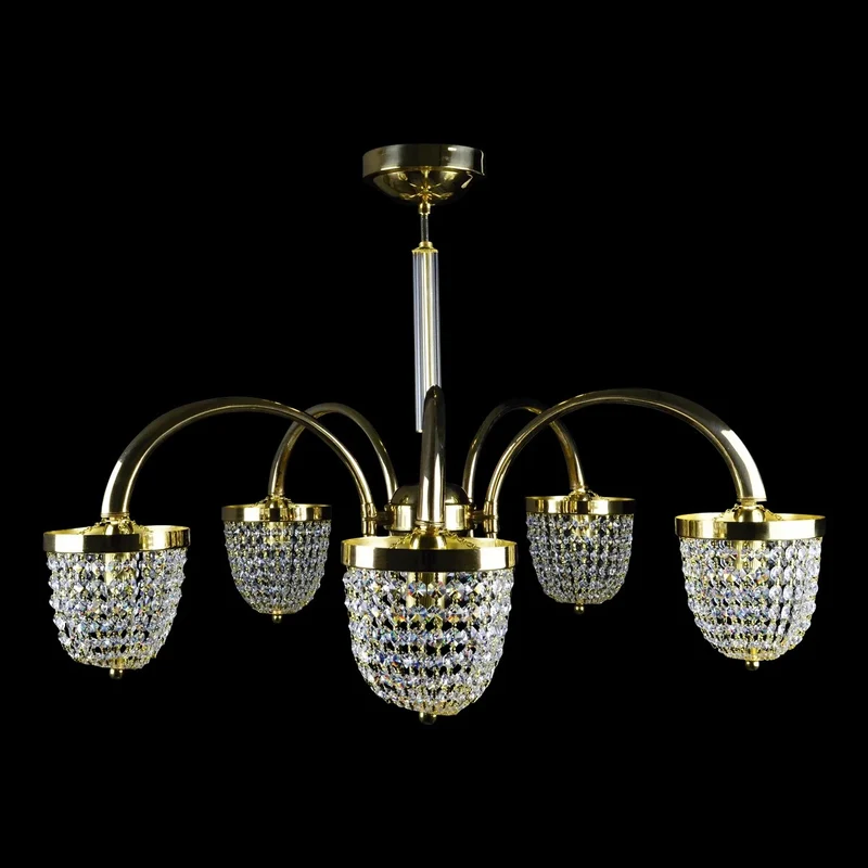Casa Padrino Luxus Barock Kristall Deckenleuchte Gold Ø 78 x H. 46 cm - Prunkvolle Messing Deckenleuchte mit böhmischem Kristallglas - Barock Möbel - Edel & Prunkvoll