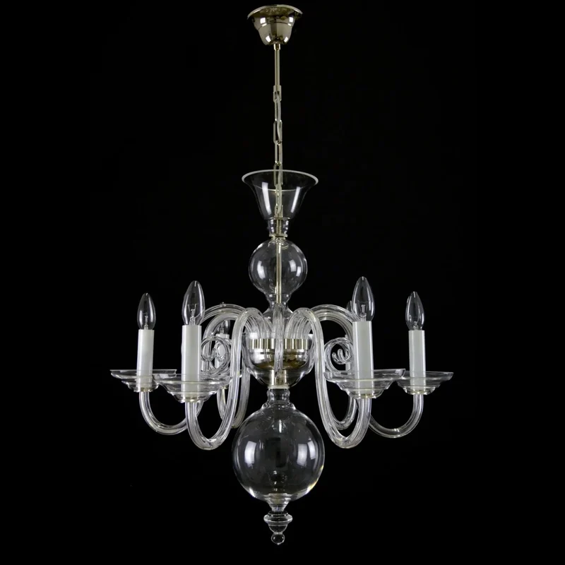 Casa Padrino Luxus Barock Kristall Kronleuchter Gold Ø 60 x H. 60 cm - Prunkvolle Messing Kronleuchter mit böhmischem Kristallglas - Barock Möbel - Edel & Prunkvoll