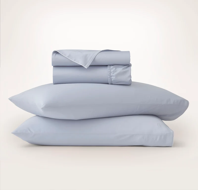Signature Embellished Sheet Set - Hydrangea/White Piped Edge