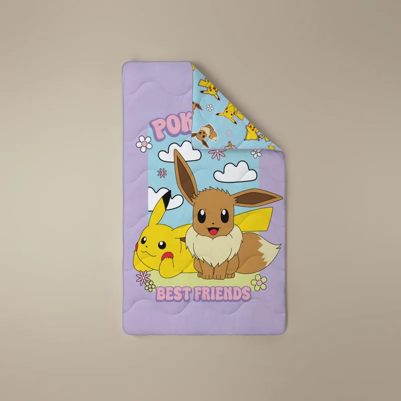 Kids Bettdecke - Pokémon - Pikachu & Eevee