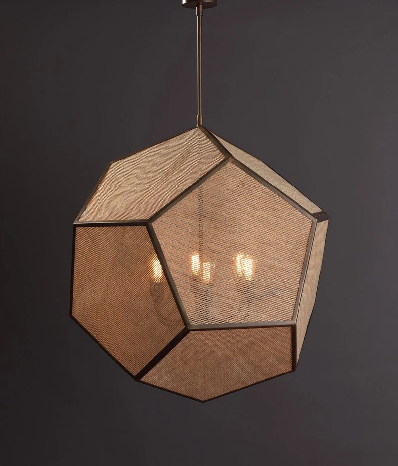 Casa Padrino Luxus Hängeleuchte Laterne Messing Brüniert Ø 75 cm - Handgefertigte Laterne aus Edelstahl - Luxus Kollektion - Edel & Prunkvoll