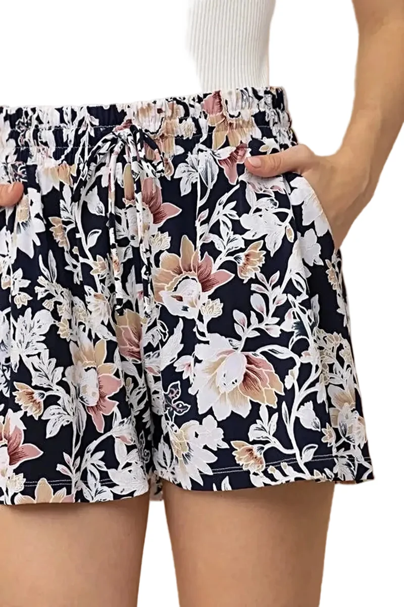 Koelende shorts met zakken en trekkoord - Kreukvrije, elastische stof voor ultiem comfort