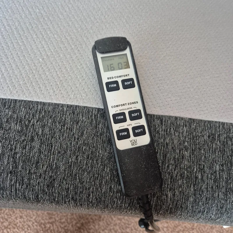 YouBed 90x200 Premium-Hotel bett Härtegrad elektrisch individuell einstellbar