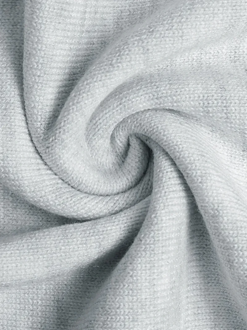 Trui-jurk met gestreepte bies en strikceintuur - elegante, licht elastische gebreide midi-jurk met ceintuur