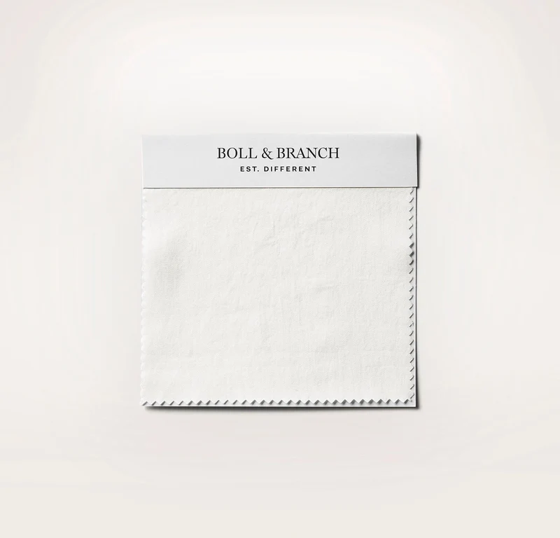 Signature Vintage Washed Fabric Swatch - Vintage White