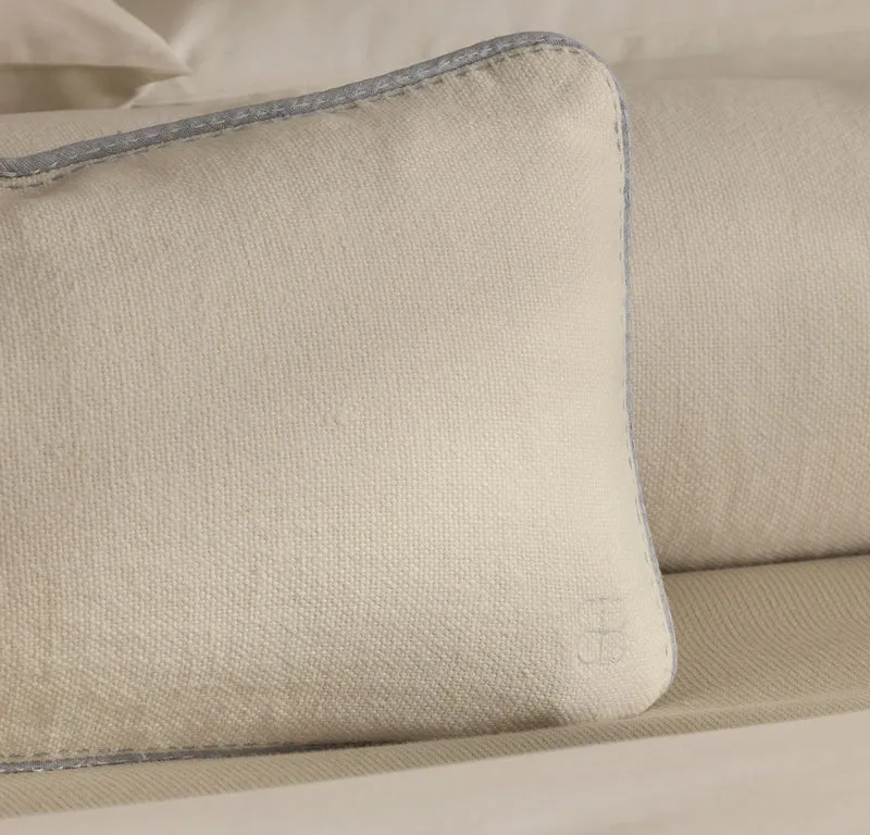 Threadmark Pillow Cover (Lumbar) - Soft White/Melange Shore