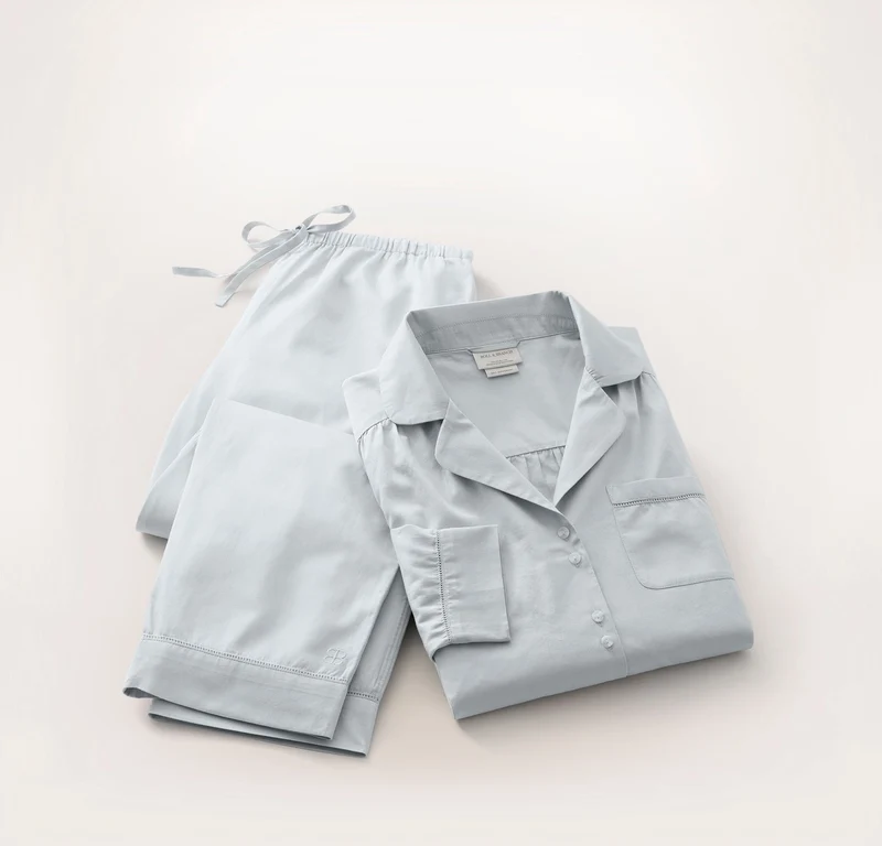 Signature Long Sleeve & Pants Pajama Set - Sky