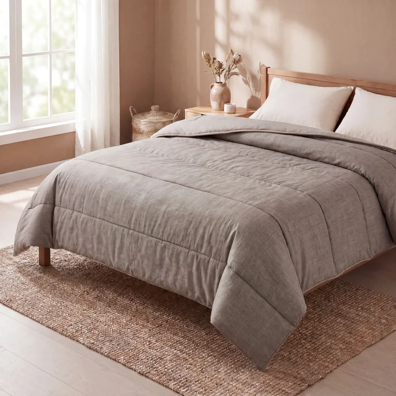 Zelesta Comfort Structure Sommerbettdecke - Anthrazit