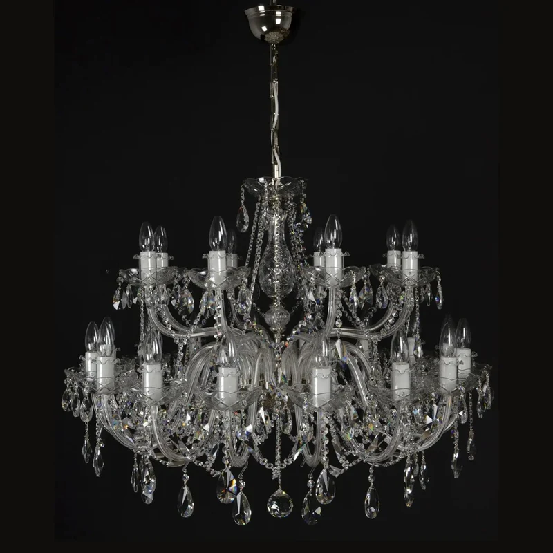 Casa Padrino Luxus Barock Kristall Kronleuchter Gold Ø 95 x H. 77 cm - Prunkvolle Messing Kronleuchter mit böhmischem Kristallglas - Barock Möbel - Edel & Prunkvoll