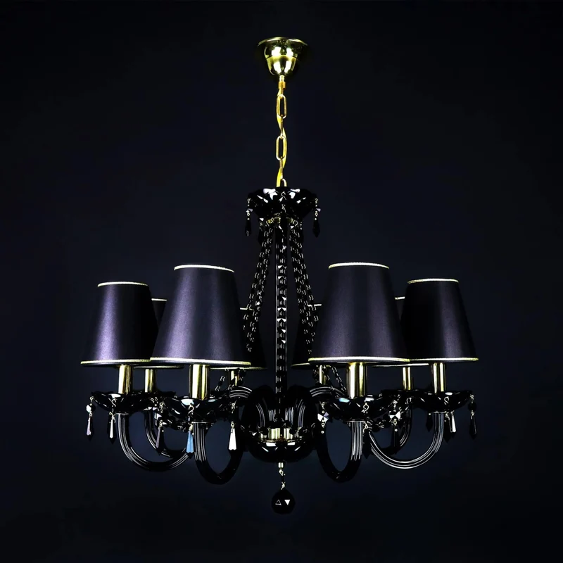 Casa Padrino Luxus Barock Kristall Kronleuchter Gold Ø 65 x H. 55 cm - Prunkvolle Messing Kronleuchter mit böhmischem Kristallglas - Barock Möbel - Edel & Prunkvoll