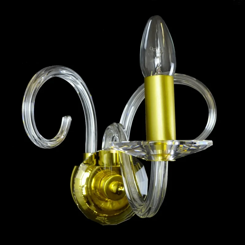 Casa Padrino Luxus Barock Kristall Tischleuchte Gold 26 x 25 x H. 19 cm - Prunkvolle Messing Tischleuchte mit böhmischem Kristallglas - Barock Möbel - Edel & Prunkvoll