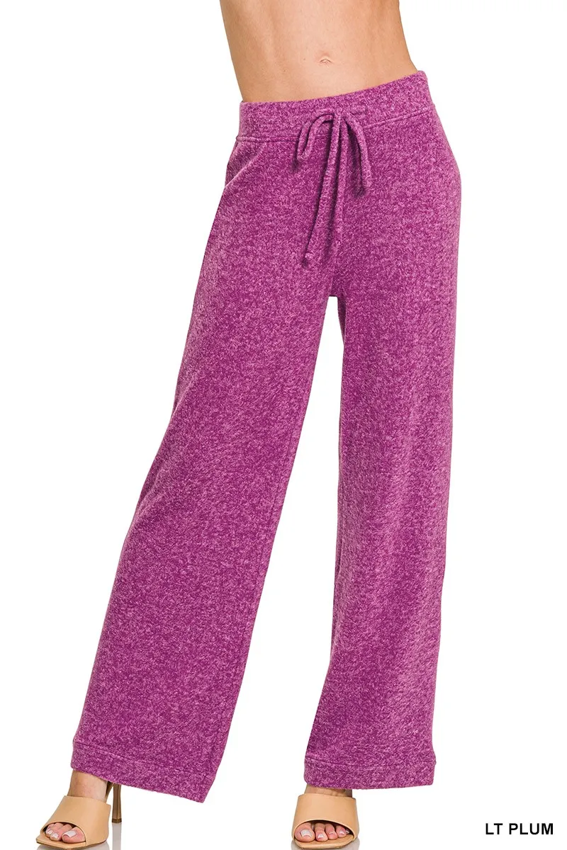 Zenana Soft Brushed Hacci Pants