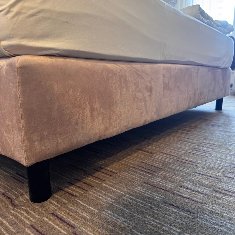 Boxspringbett Altrosa 180x200 Velours Inkl Federkern Matratze Bett Gebraucht
