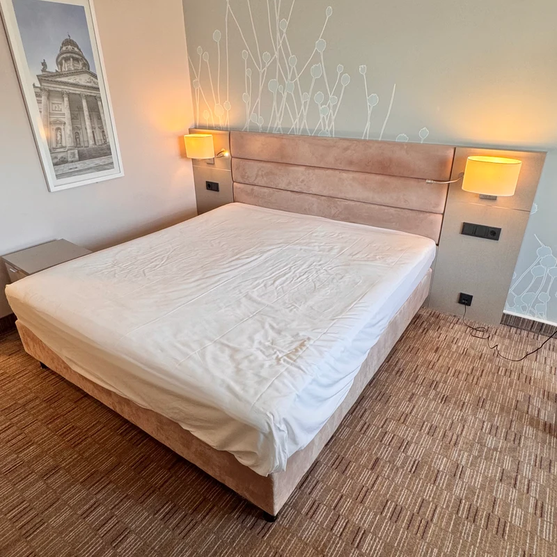Boxspringbett Altrosa 180x200 Velours Inkl Federkern Matratze Bett Gebraucht