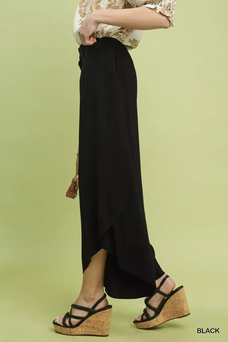 Umgee Flowy Asymmetrische Hem Wijde Broek