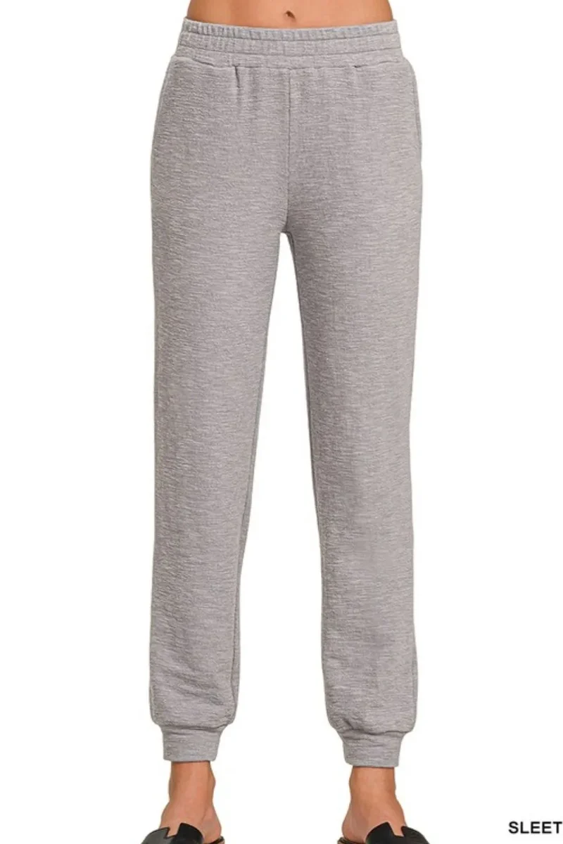 Zenana katoenen slub joggingbroek