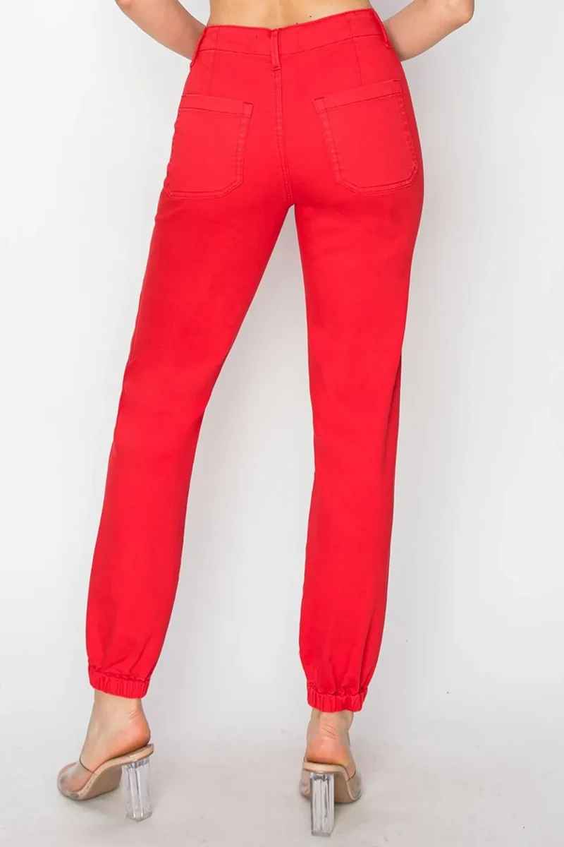 RISEN Joggingbroek met hoge taille, volledige maat