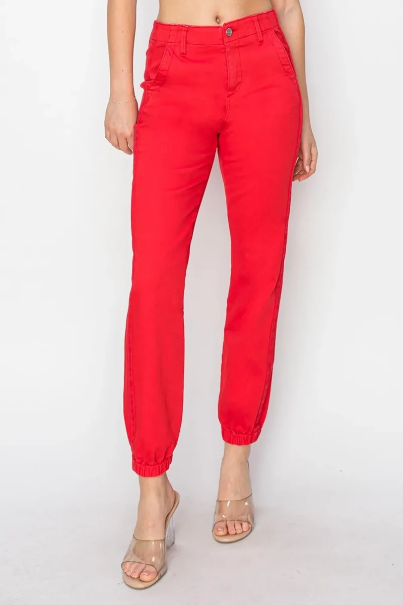 RISEN Joggingbroek met hoge taille, volledige maat