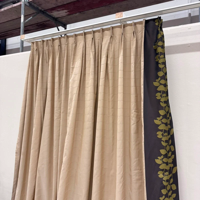 Gardine Beige Floral 165x260 Verdunkler Vorhang Gebraucht