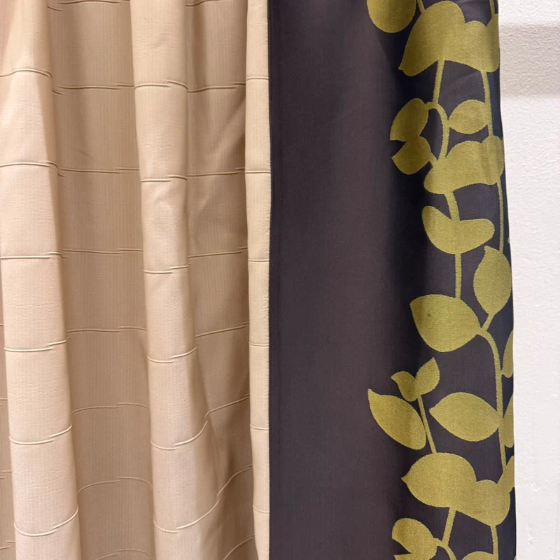 Gardine Beige Floral 165x260 Verdunkler Vorhang Gebraucht