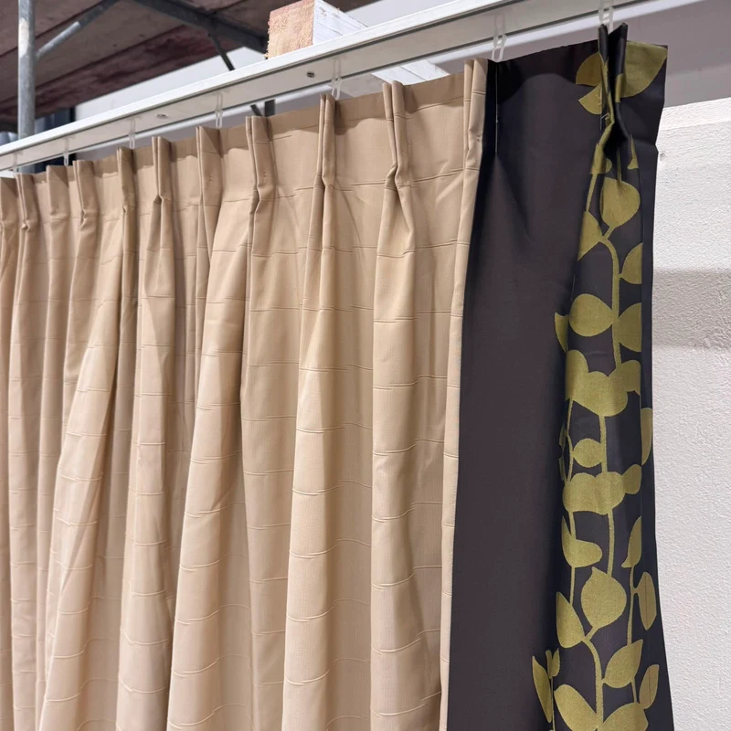 Gardine Beige Floral 165x260 Verdunkler Vorhang Gebraucht