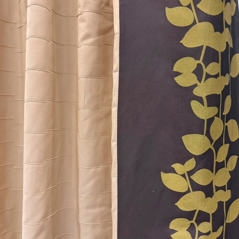 Gardine Beige Floral 165x260 Verdunkler Vorhang Gebraucht