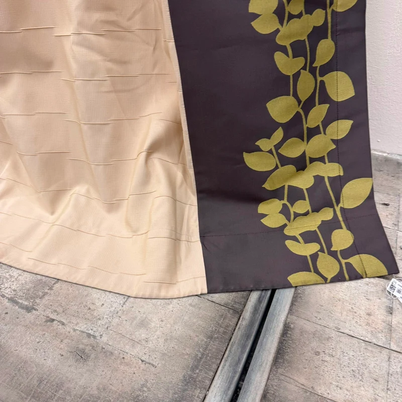 Gardine Beige Floral 165x260 Verdunkler Vorhang Gebraucht