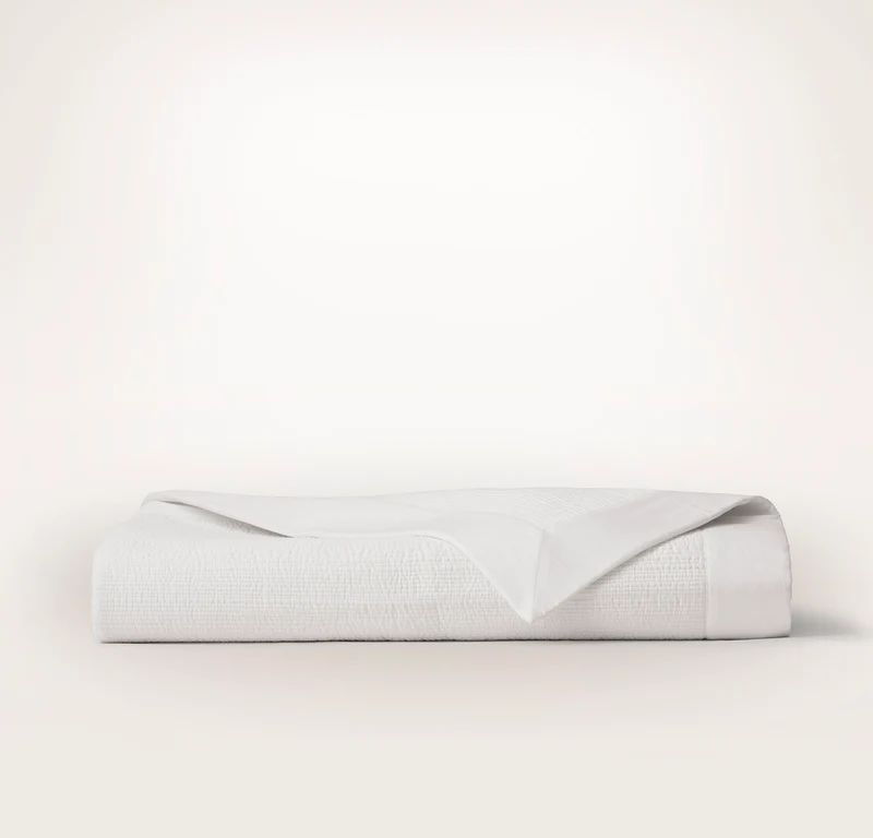 Signature Stitchline Quilt - White