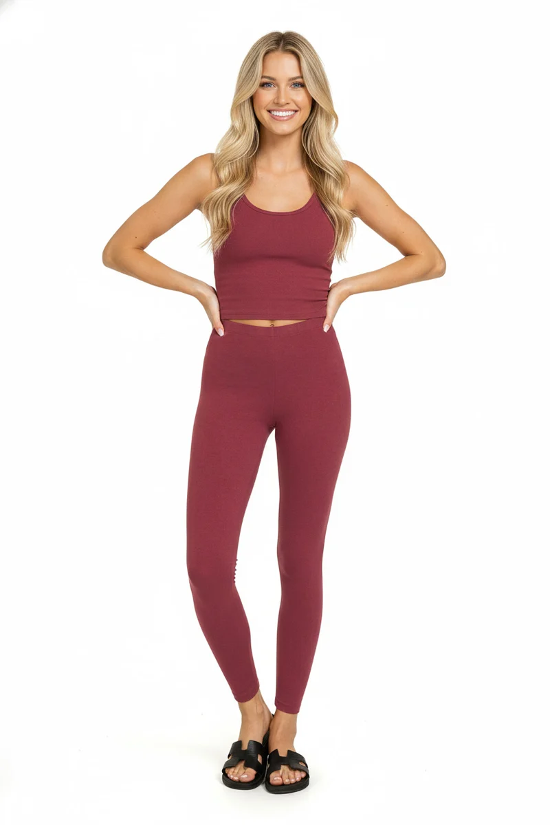 Zenana Premium katoenen lange legging