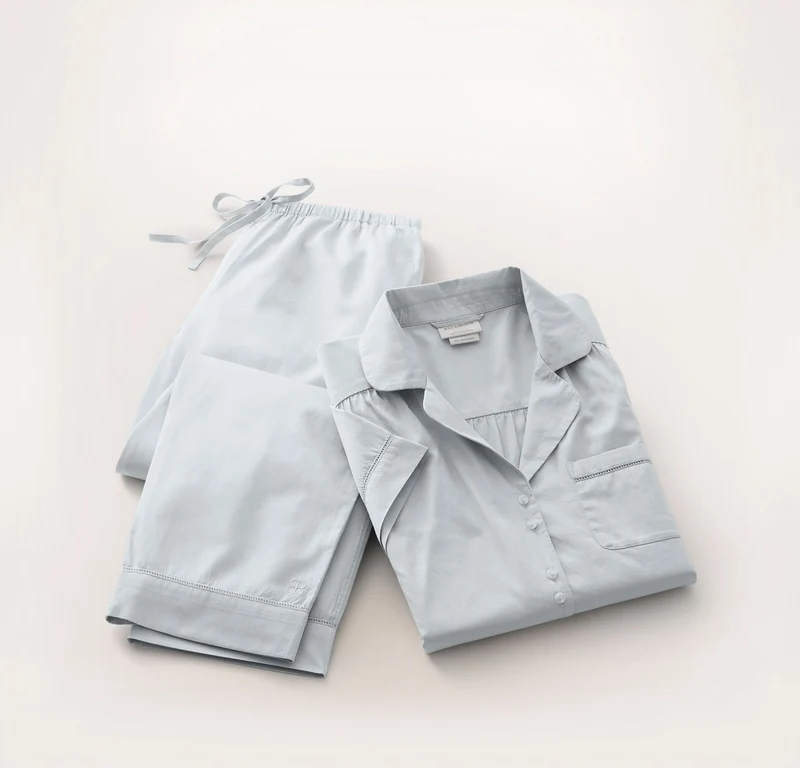 Signature Pajama Set - Short Sleeve & Pants - Sky