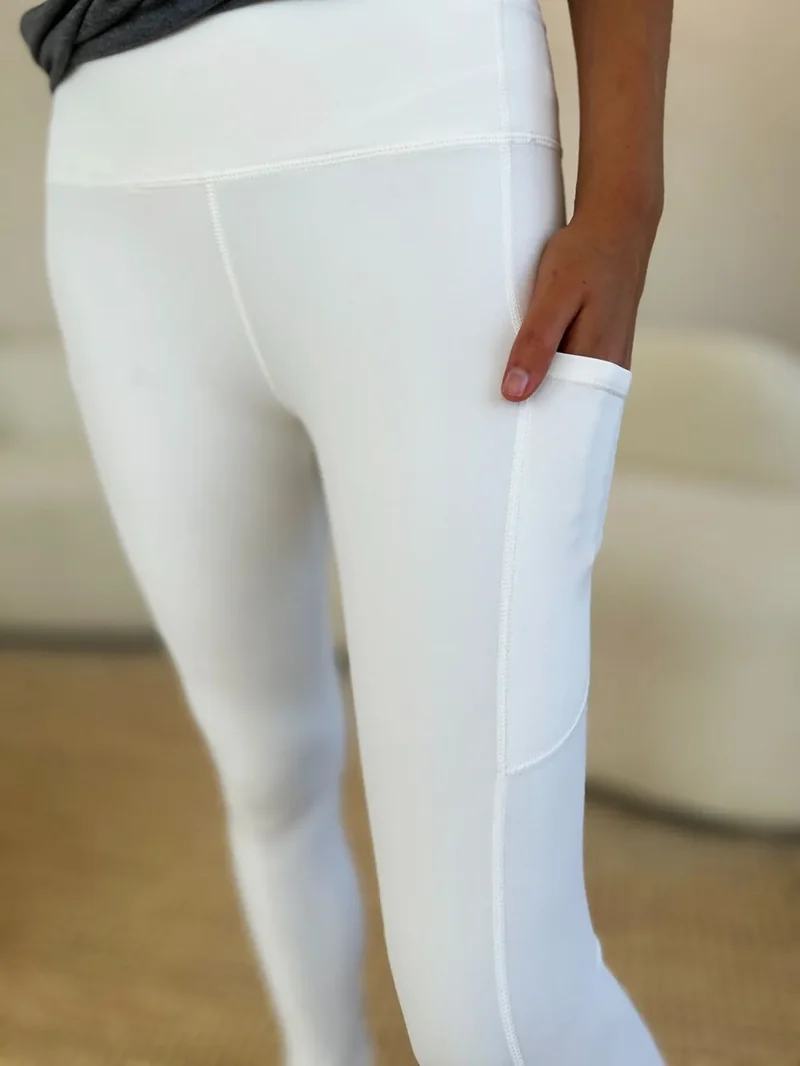 Sportlegging met wijde tailleband