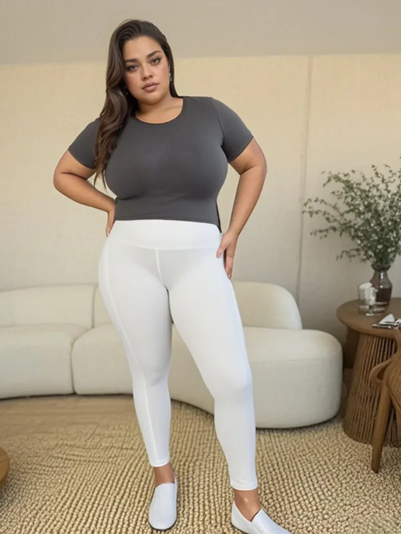 Sportlegging met wijde tailleband