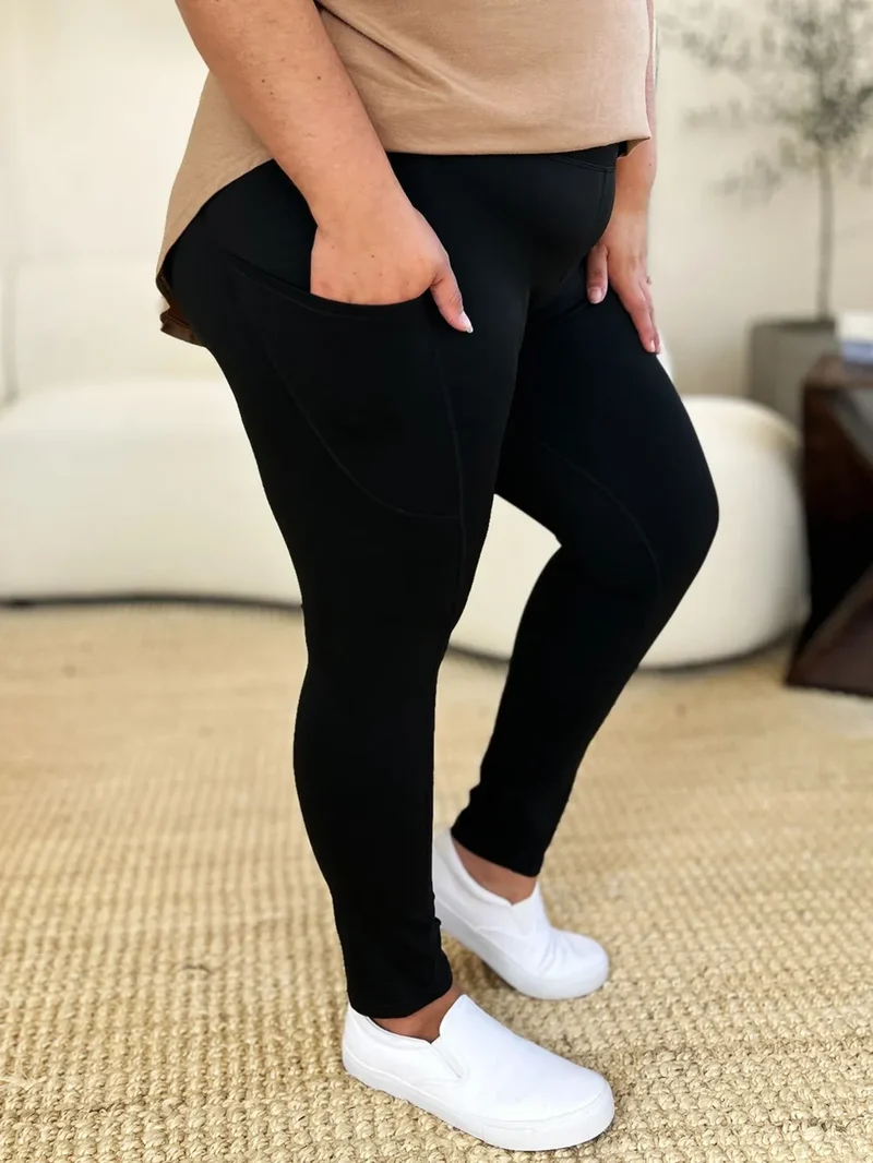 Sportlegging met wijde tailleband