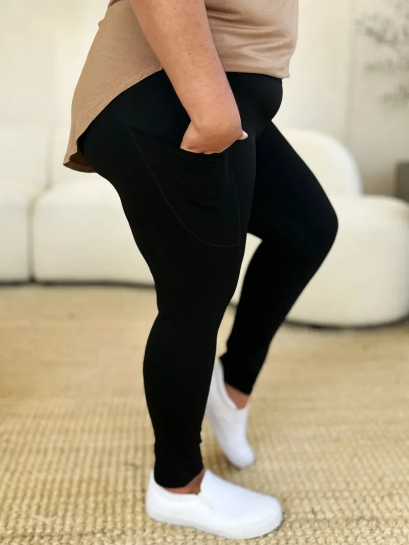 Sportlegging met wijde tailleband