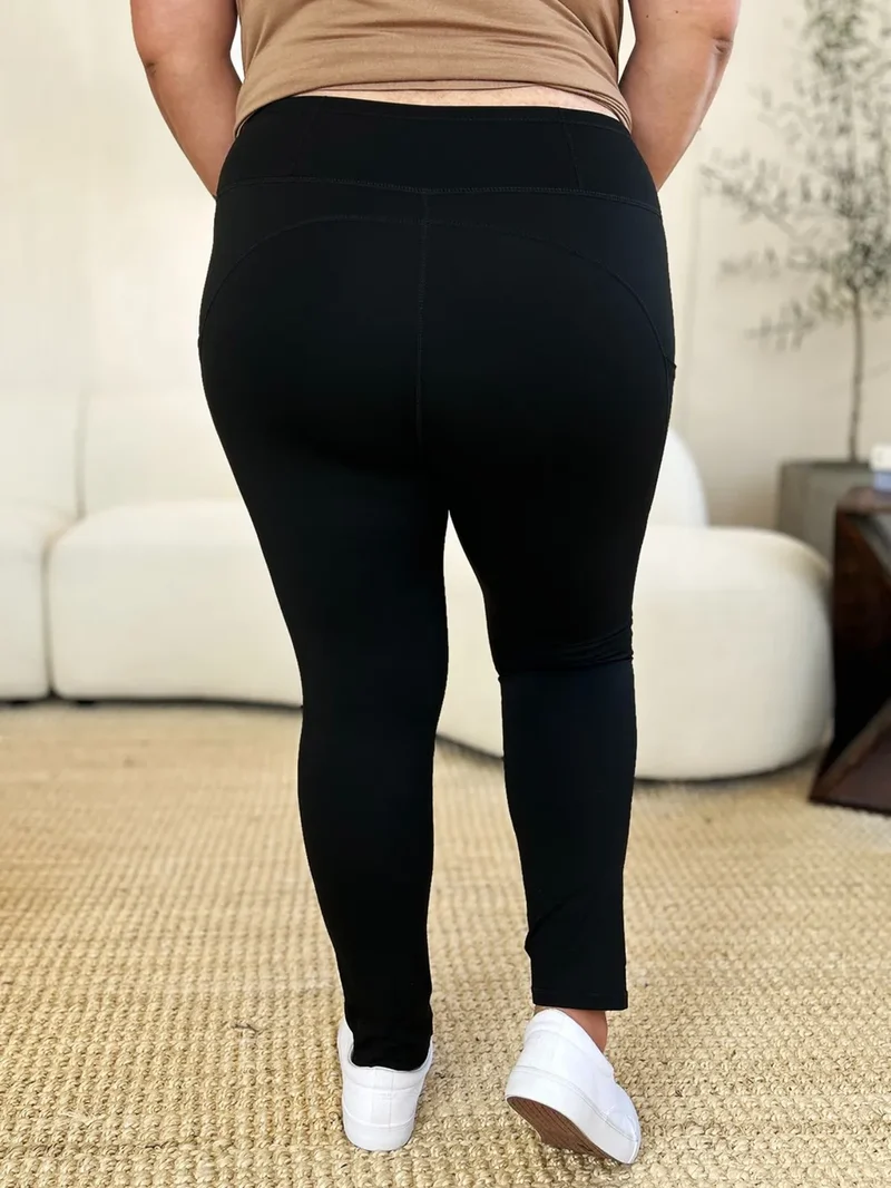 Sportlegging met wijde tailleband