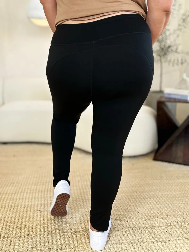 Sportlegging met wijde tailleband
