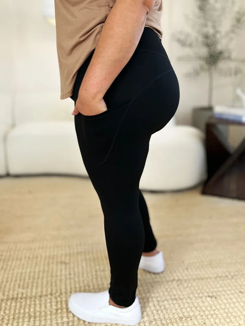 Sportlegging met wijde tailleband