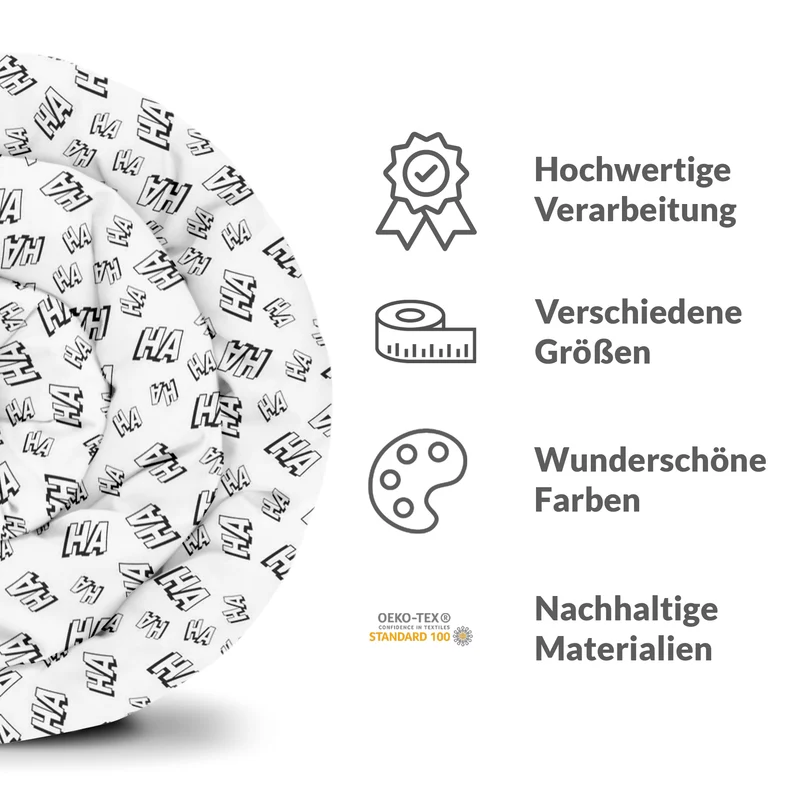 Therapiedecken Bettwäschen Set Weiß Ha Ha