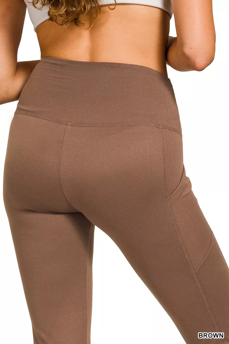 Zenana geborstelde Dty microvezel flared broek