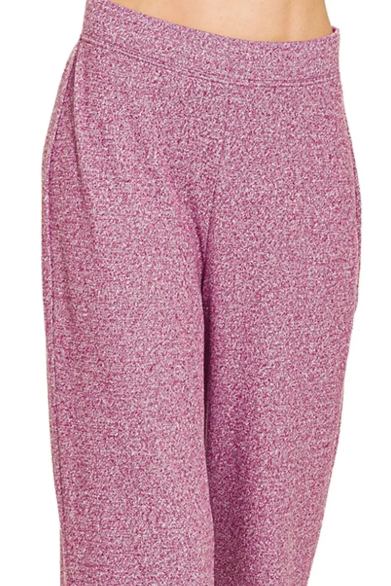 Zenana Zachte Flared Broek met Elastische Taille