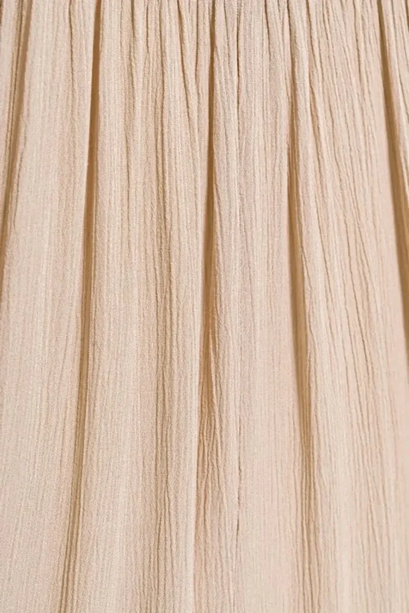 Zenana geweven maxi-rok met kreukels en gerimpelde taille en zakken