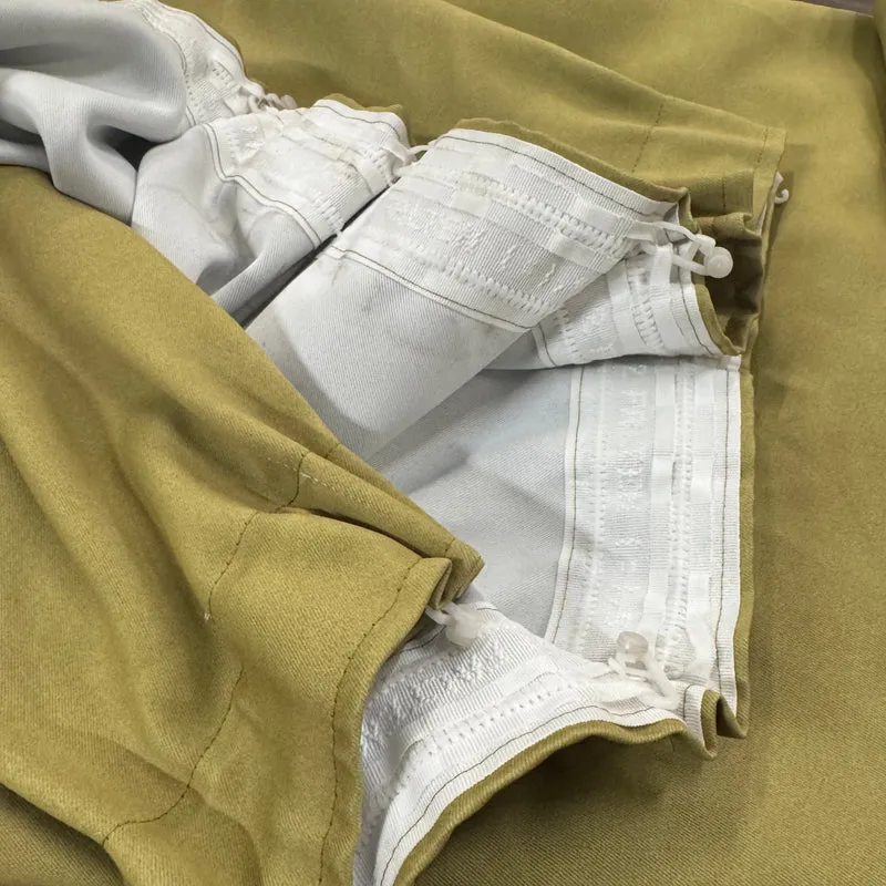 Gardine Khaki 90x255 Verdunkler Vorhang Gebraucht